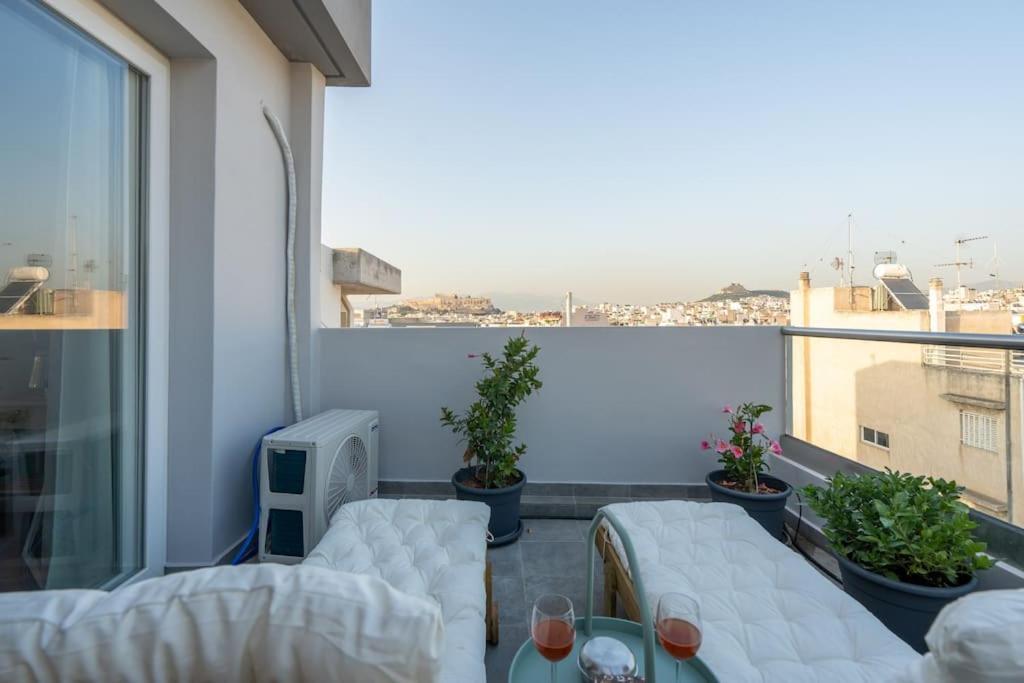 Duplex Acropolis View 2 Balconies Lägenhet Aten Exteriör bild